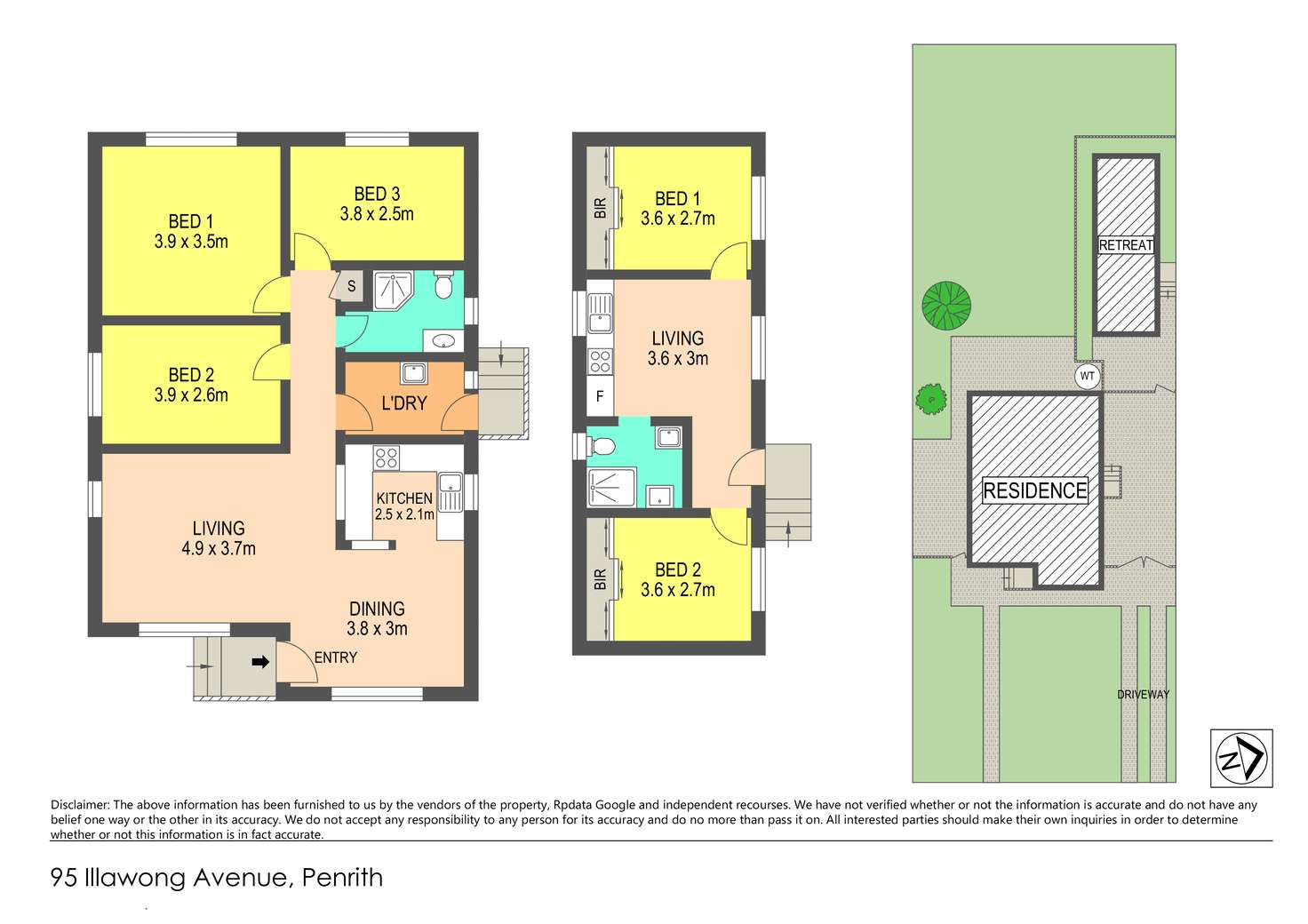 Floorplan of Homely house listing, 95 & 95A Illawong Avenue, Penrith NSW 2750