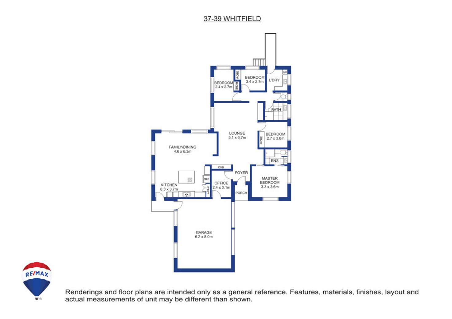 Floorplan of Homely house listing, 37-39 Heavey Crescent, Whitfield QLD 4870