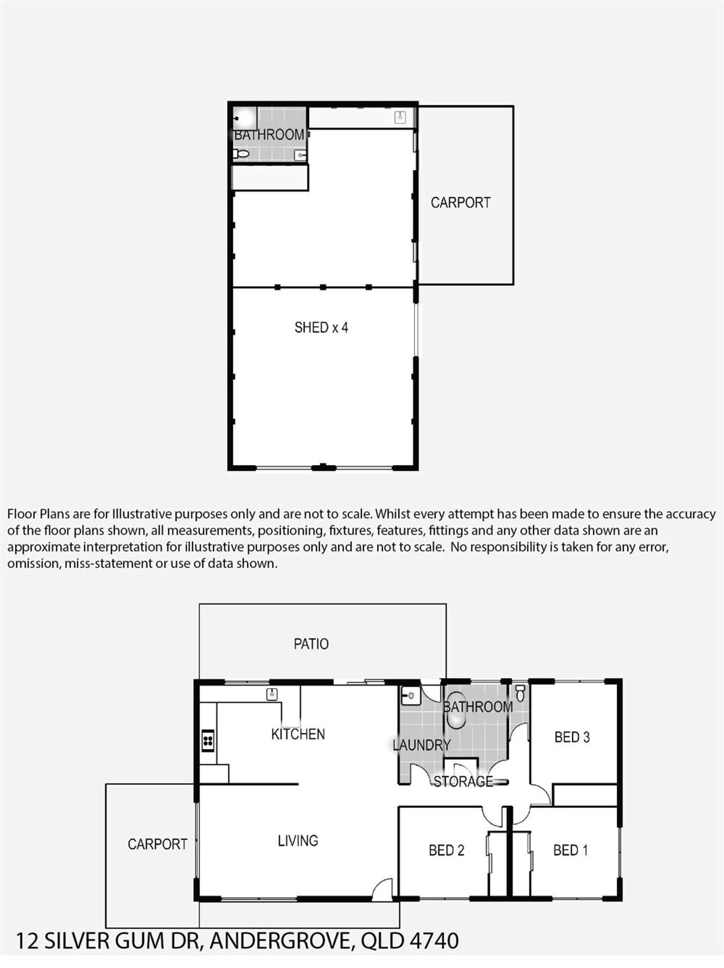 Floorplan of Homely house listing, 12 Silver Gum Drive, Andergrove QLD 4740