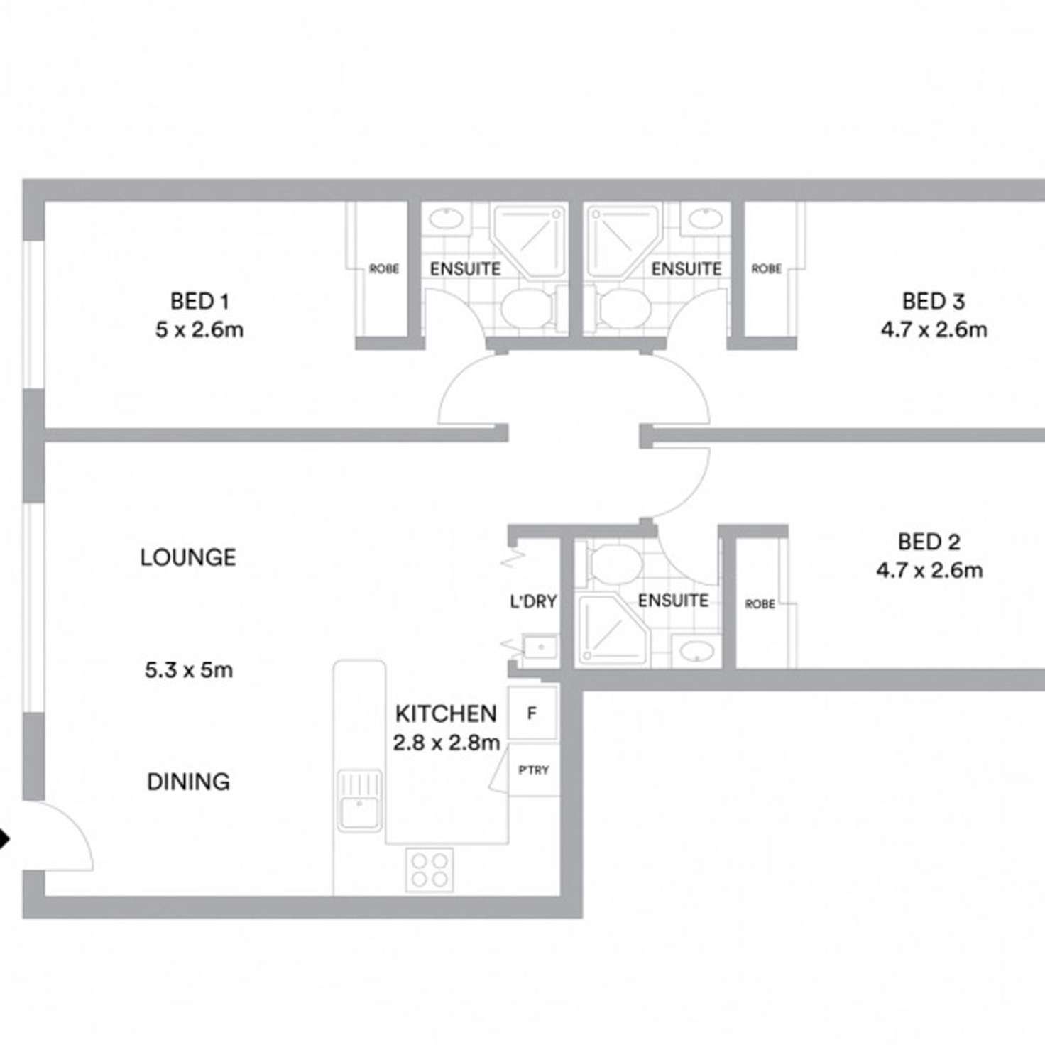Floorplan of Homely unit listing, 47/7-11 Brown Street, Labrador QLD 4215