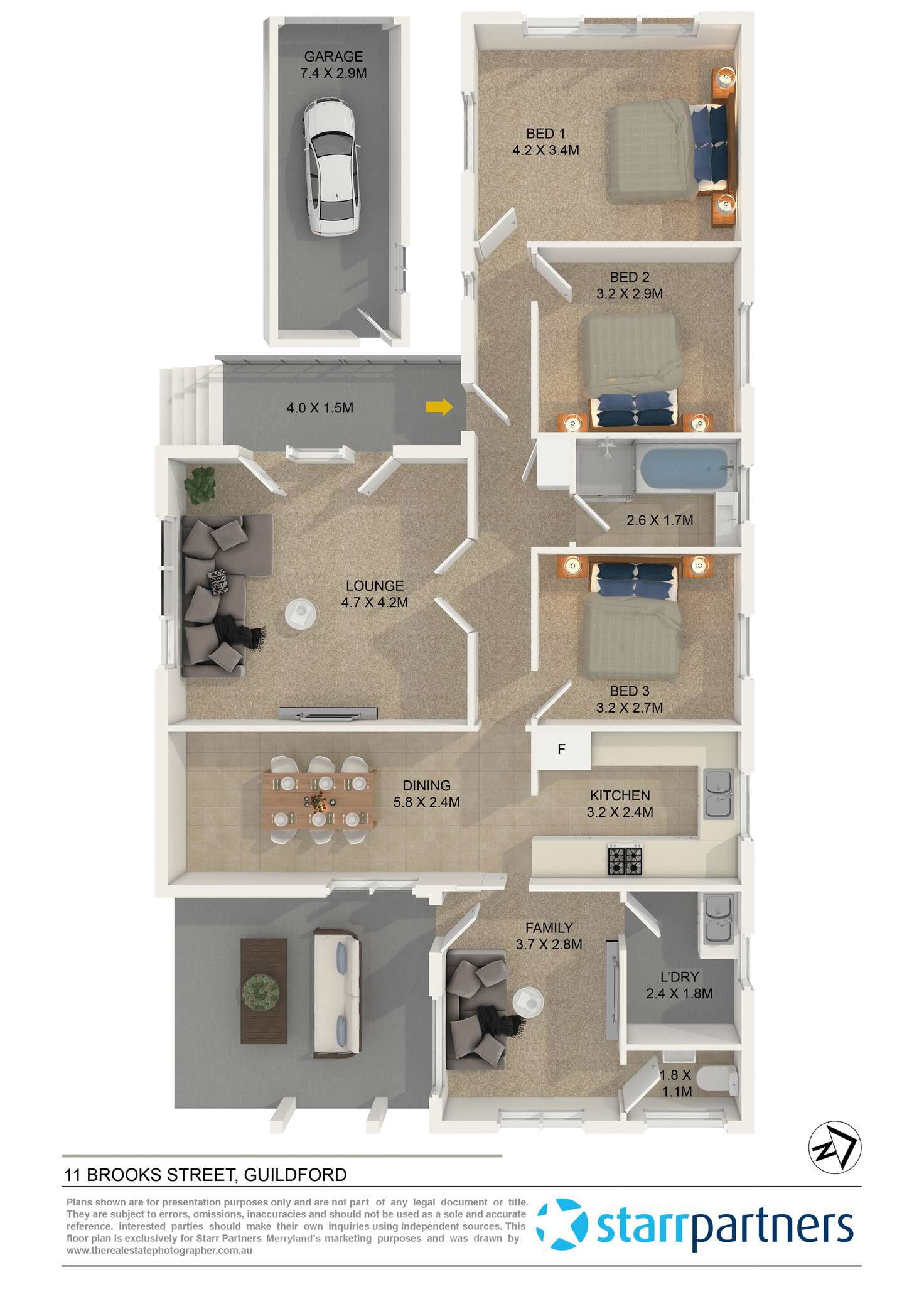 Floorplan of Homely house listing, 11 Brooks Street, Guildford NSW 2161