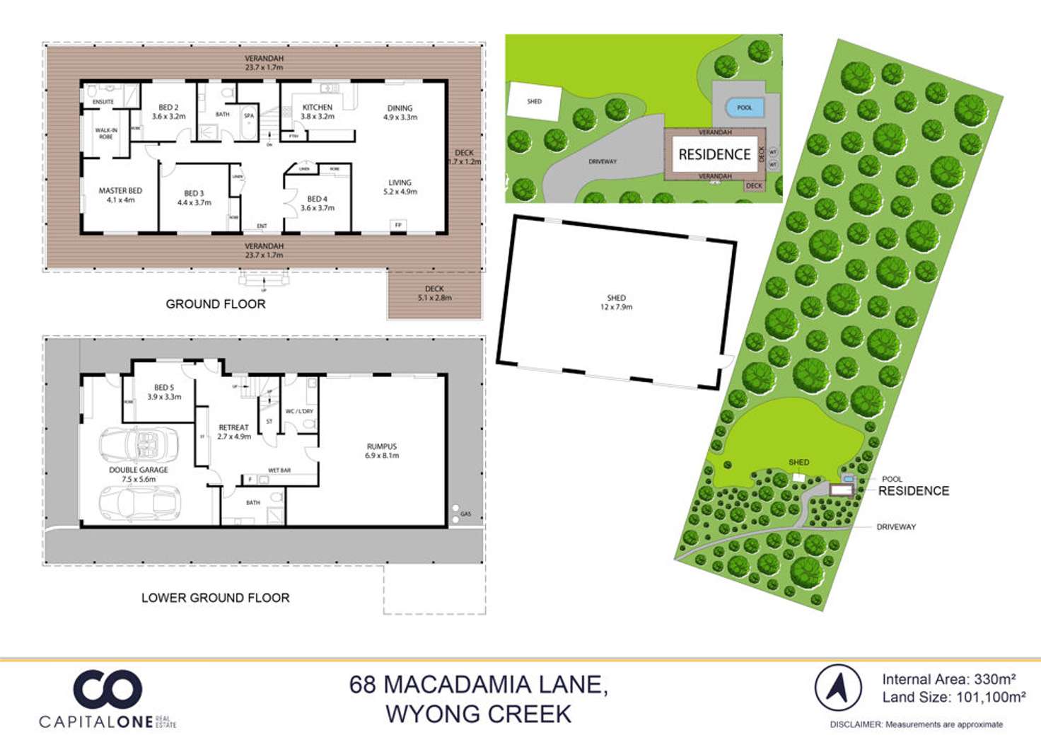 Floorplan of Homely lifestyle listing, 68 Macadamia Lane, Wyong Creek NSW 2259