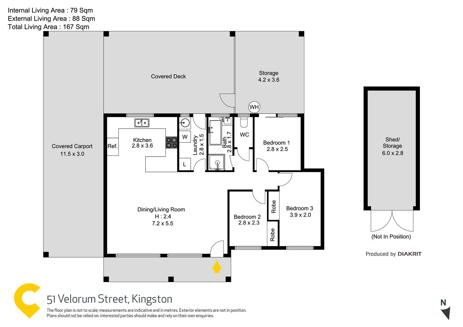 Floorplan of Homely house listing, 51 Velorum Drive, Kingston QLD 4114
