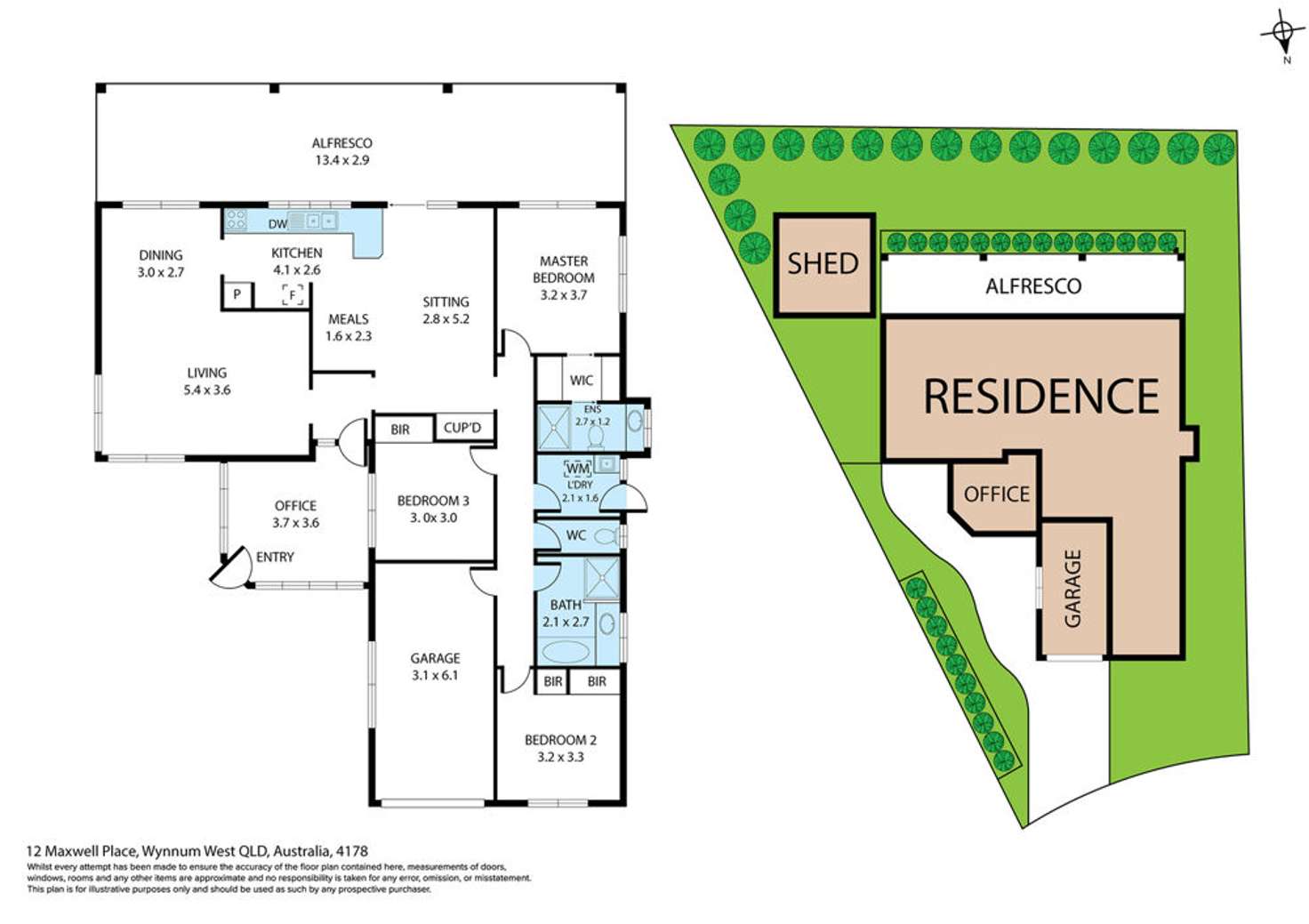 Floorplan of Homely house listing, 12 Maxwell Place, Wynnum West QLD 4178