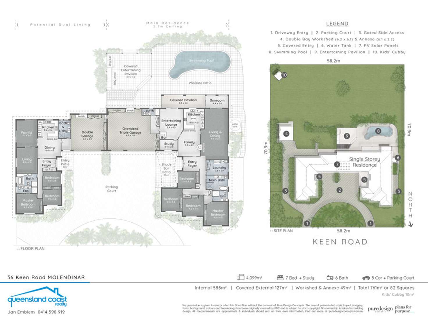 Floorplan of Homely house listing, 36 Keen Road, Molendinar QLD 4214