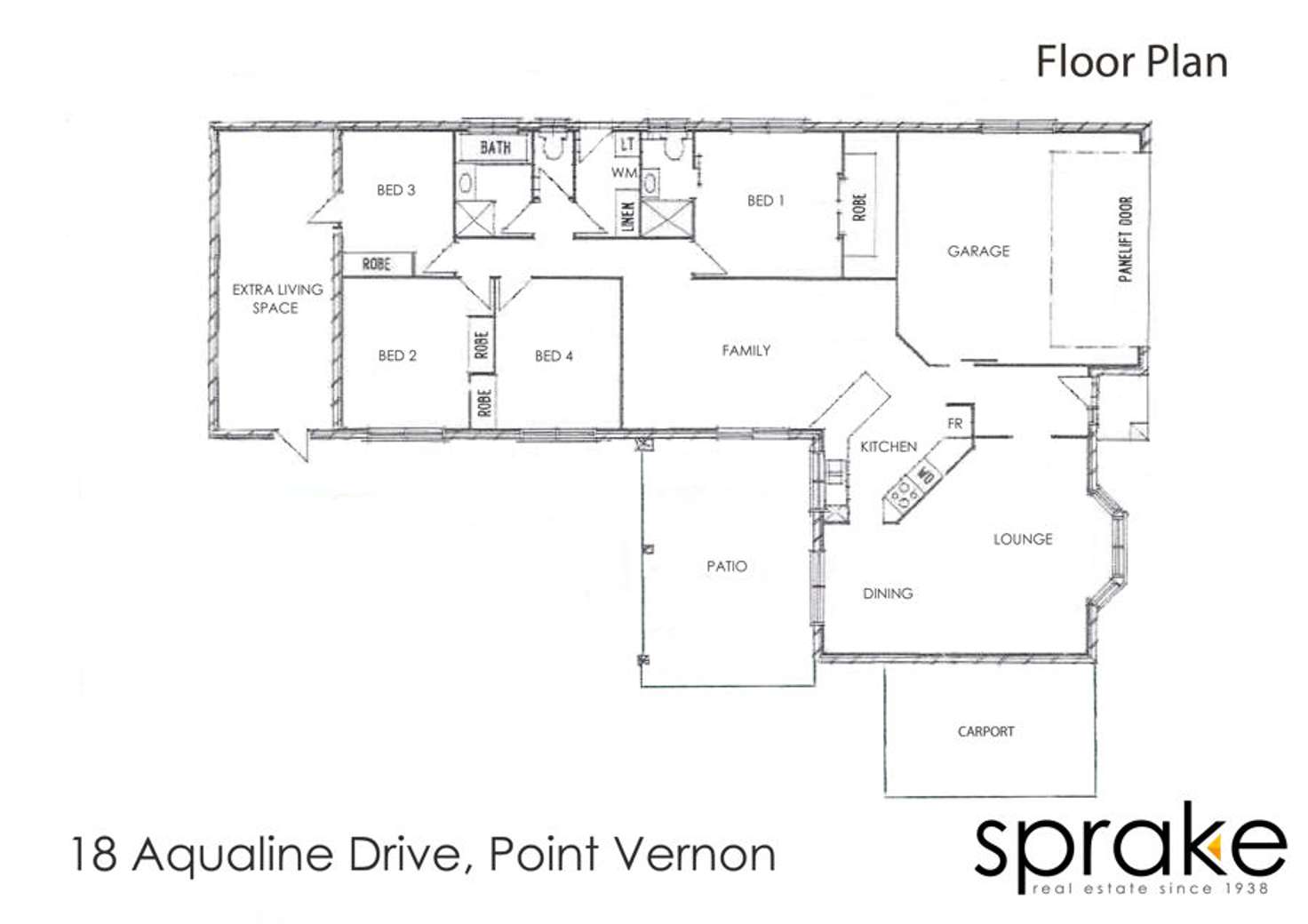 Floorplan of Homely house listing, 18 Aqualine Drive, Point Vernon QLD 4655
