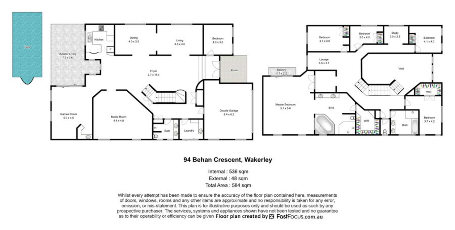 Floorplan of Homely house listing, 94 Behan Crescent, Wakerley QLD 4154