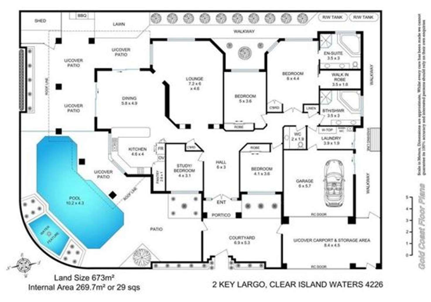 Floorplan of Homely house listing, 2 Key Largo, Clear Island Waters QLD 4226
