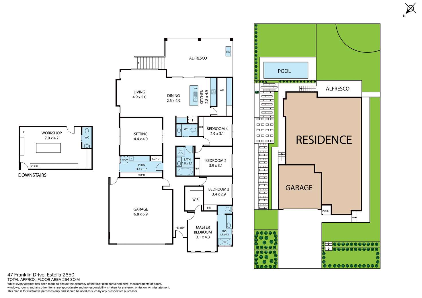 Floorplan of Homely house listing, 47 Franklin Drive, Estella NSW 2650