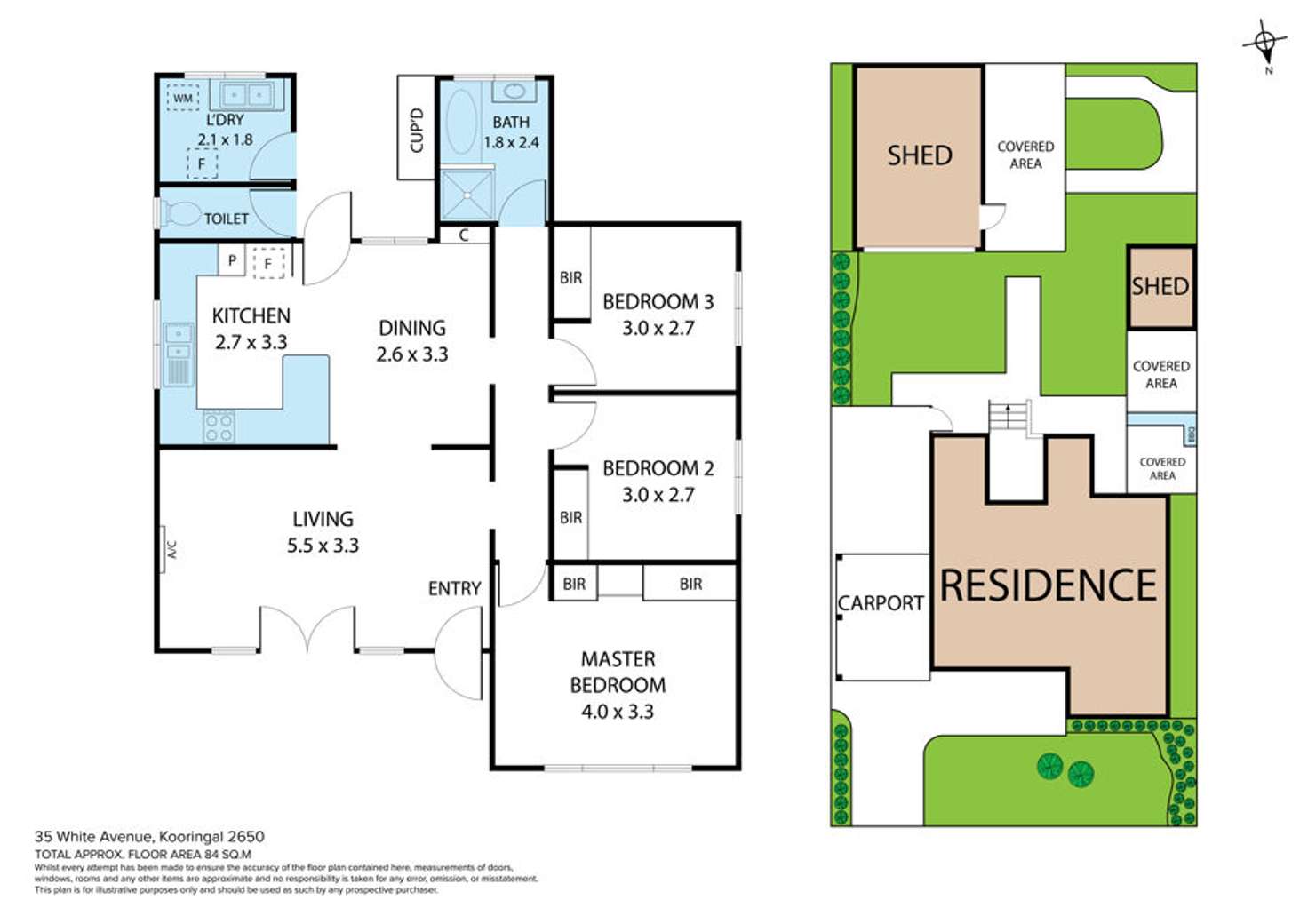 Floorplan of Homely house listing, 35 White Avenue, Kooringal NSW 2650