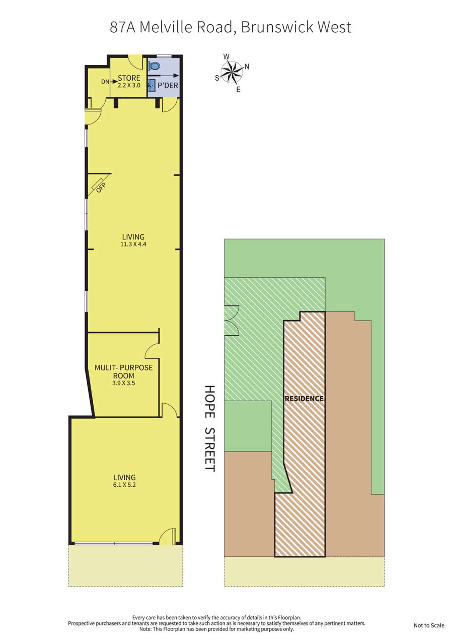 Floorplan of Homely house listing, 87A Melville Road, Brunswick West VIC 3055