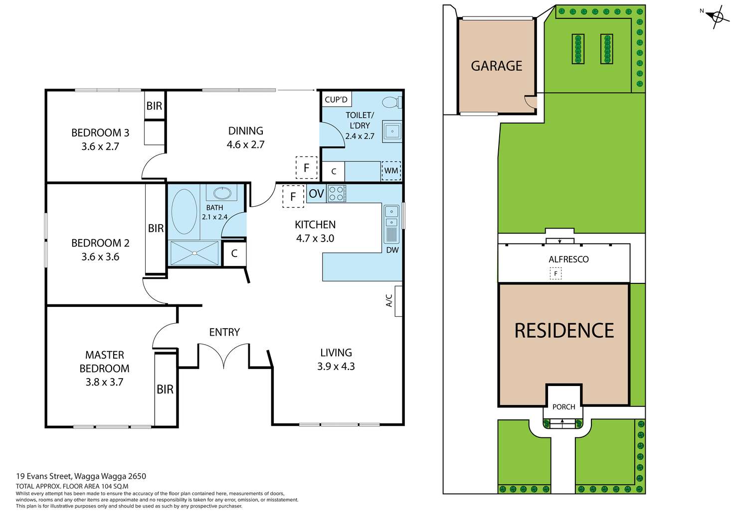 Floorplan of Homely house listing, 19 Evans Street, Wagga Wagga NSW 2650