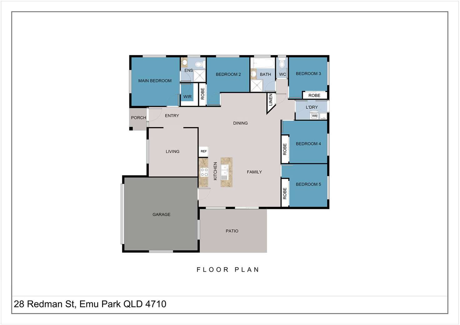 Floorplan of Homely house listing, 28 Redman Street, Emu Park QLD 4710