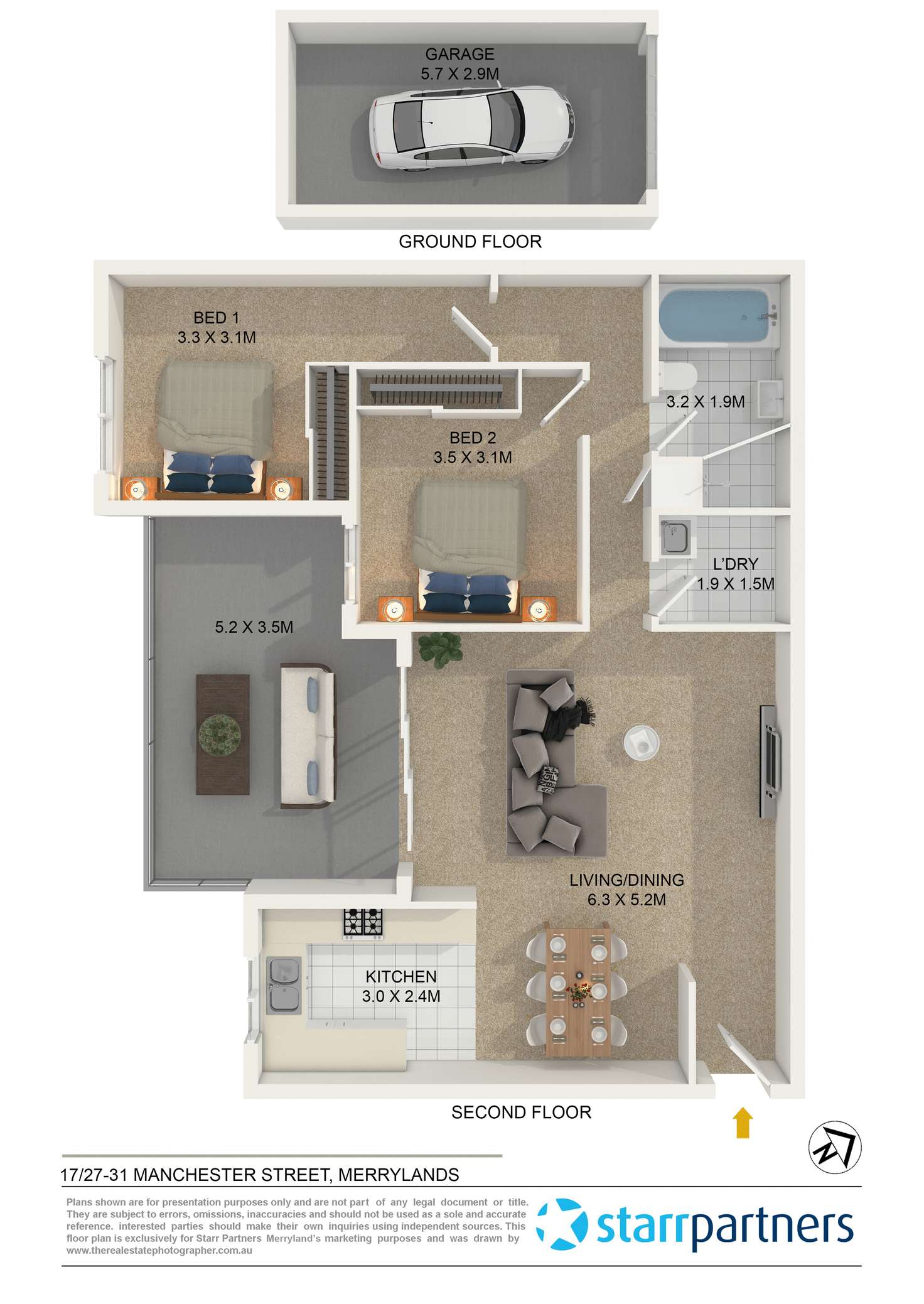 Floorplan of Homely unit listing, 17/27-31 Manchester Street, Merrylands NSW 2160
