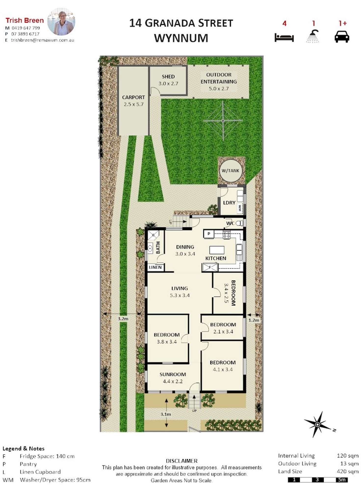Floorplan of Homely house listing, 14 Granada Street, Wynnum QLD 4178