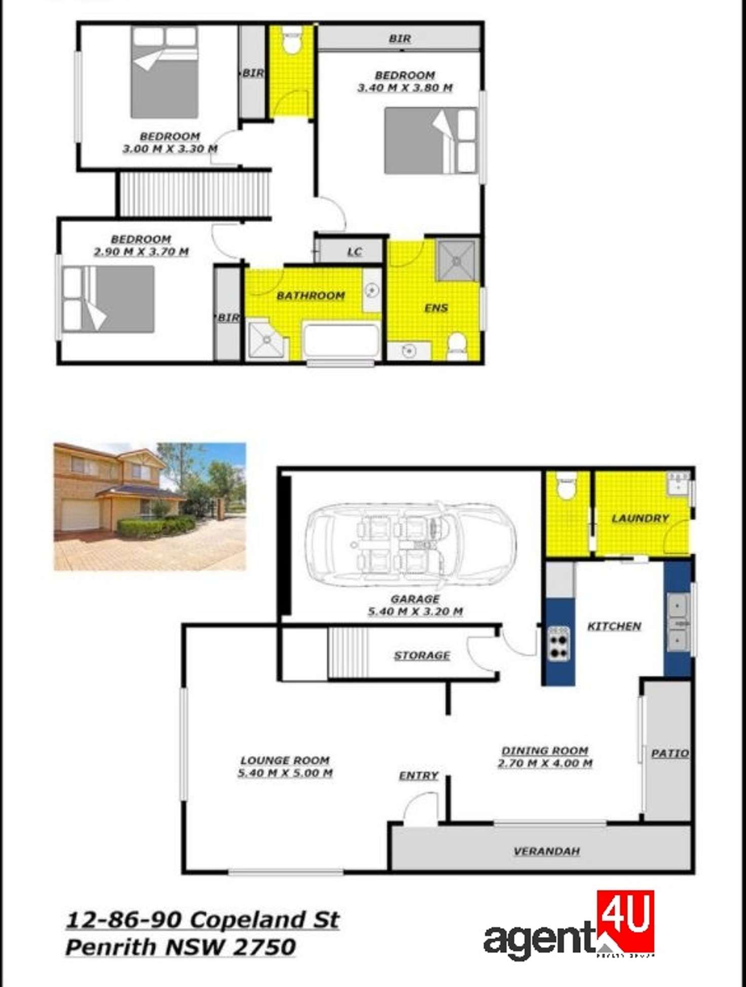 Floorplan of Homely townhouse listing, 12/86-90 Copeland Street, Penrith NSW 2750
