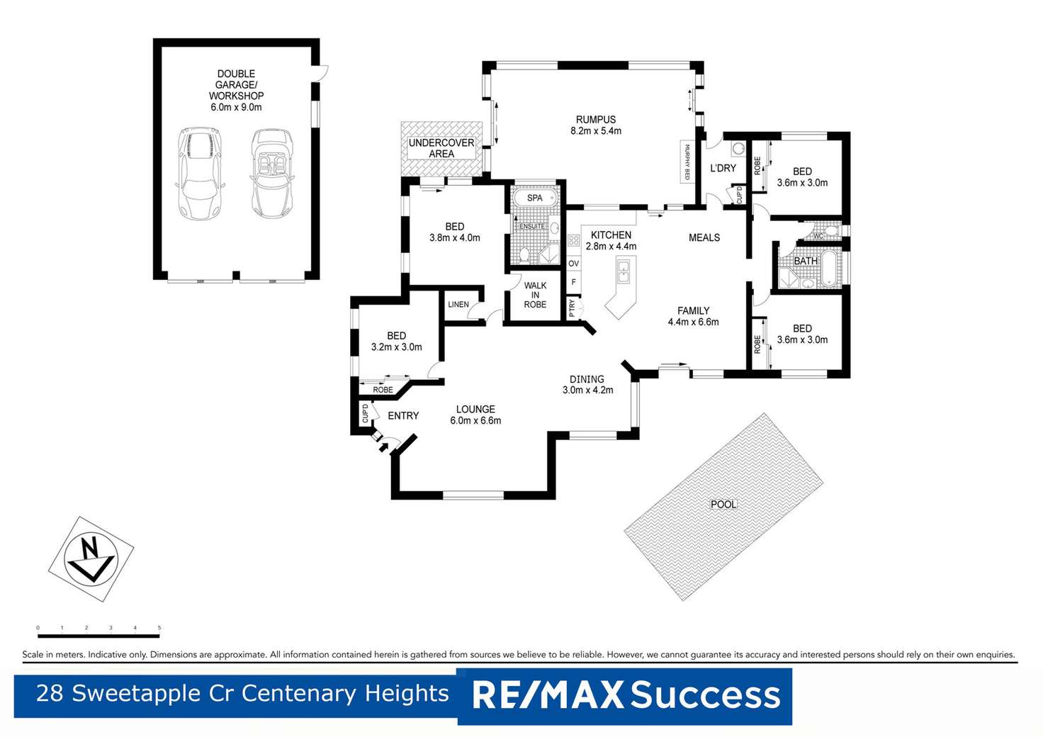 Floorplan of Homely house listing, 28 Sweetapple Crescent, Centenary Heights QLD 4350