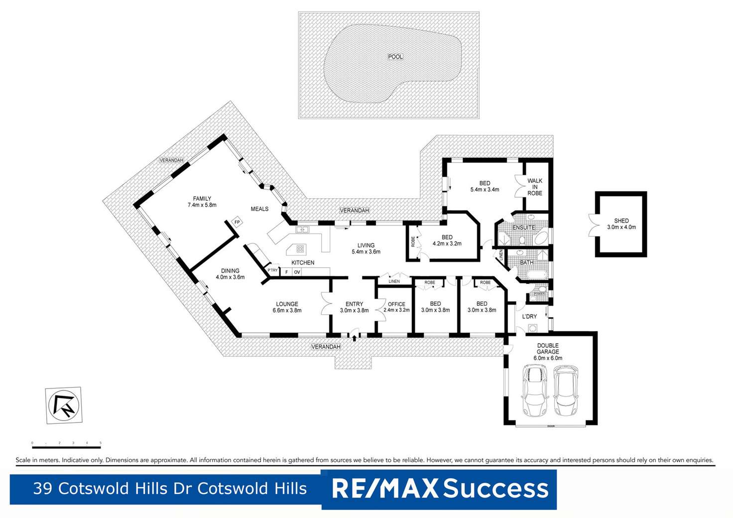 Floorplan of Homely house listing, 39 Cotswold Hills Drive, Cotswold Hills QLD 4350