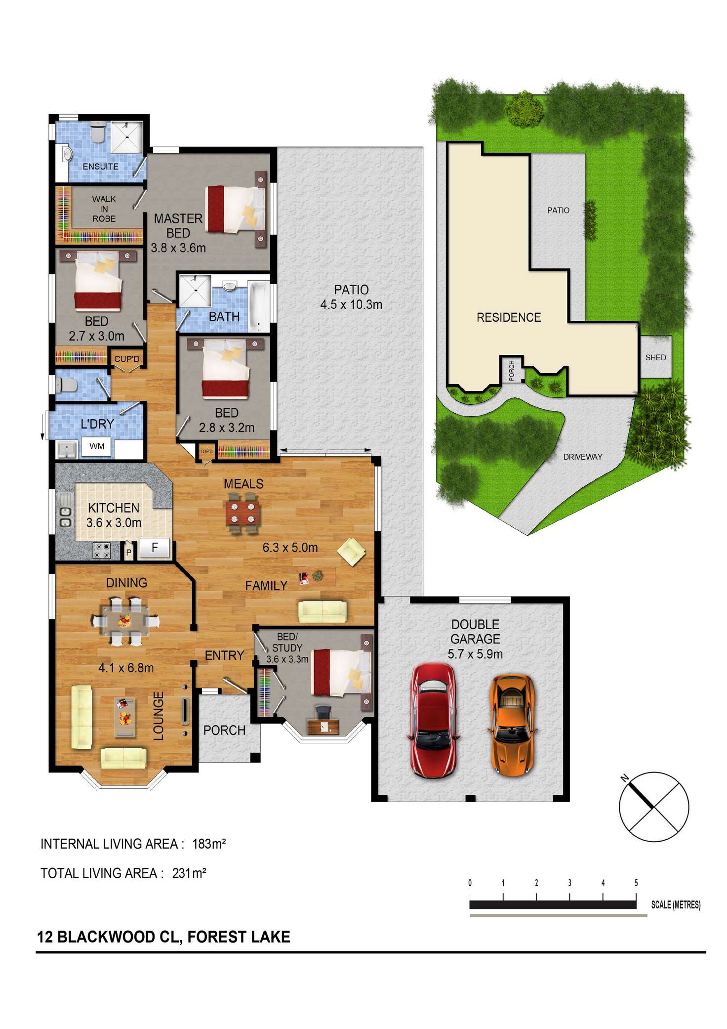 Floorplan of Homely house listing, 12 Blackwood Cl, Forest Lake QLD 4078