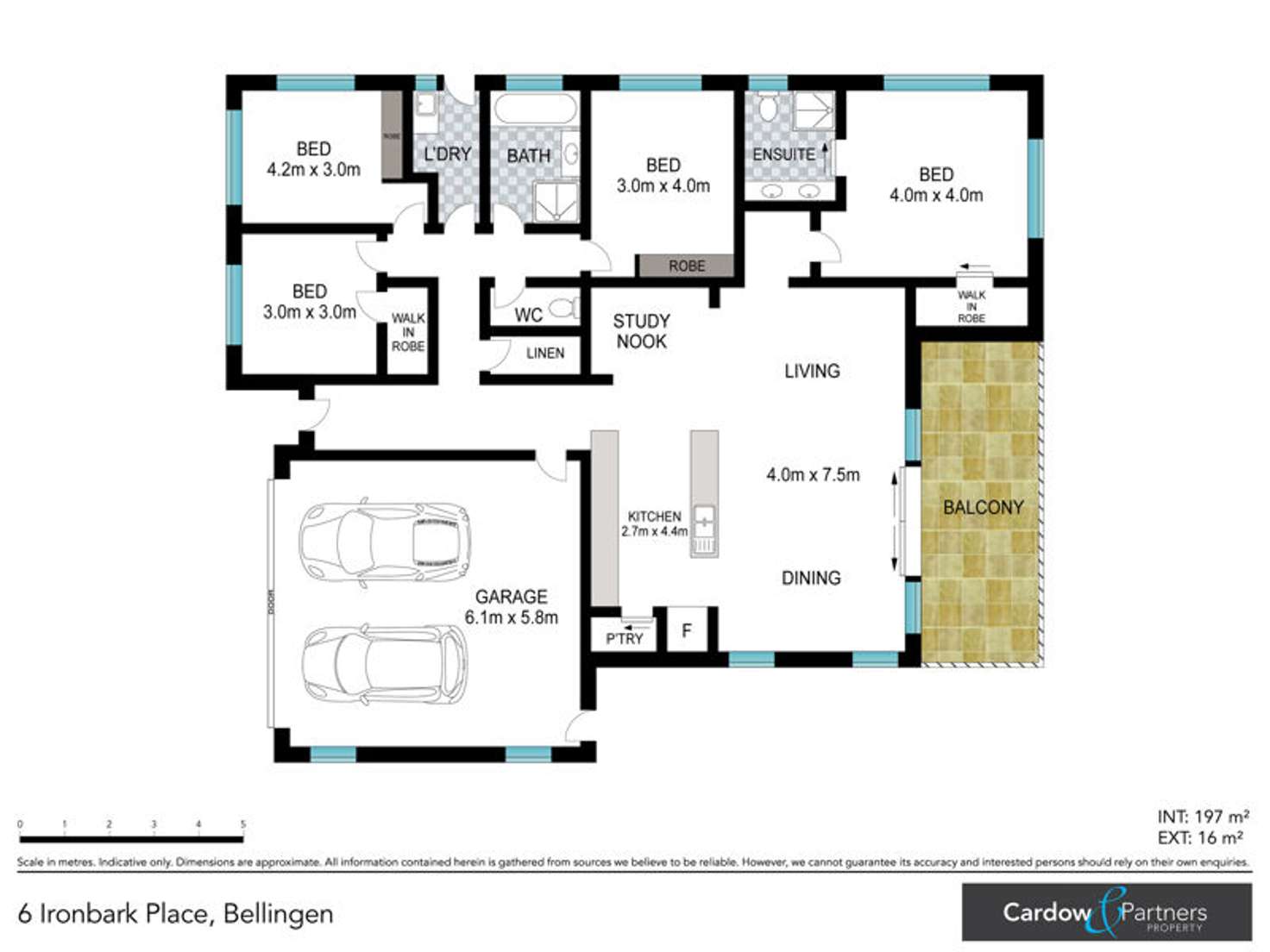 Floorplan of Homely house listing, 6 Ironbark Place, Bellingen NSW 2454
