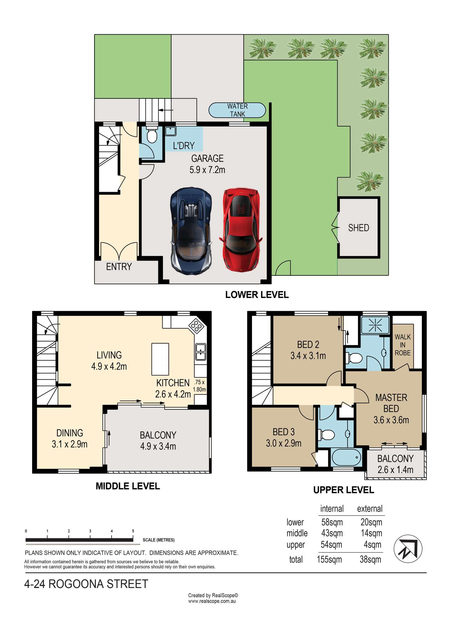 Floorplan of Homely townhouse listing, 4/24 Rogoona Street, Morningside QLD 4170