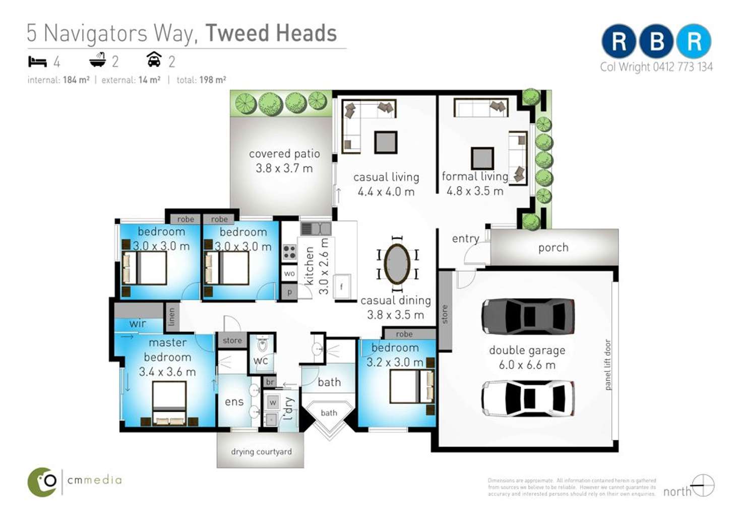 Floorplan of Homely house listing, 5 Navigators Way, Tweed Heads NSW 2485