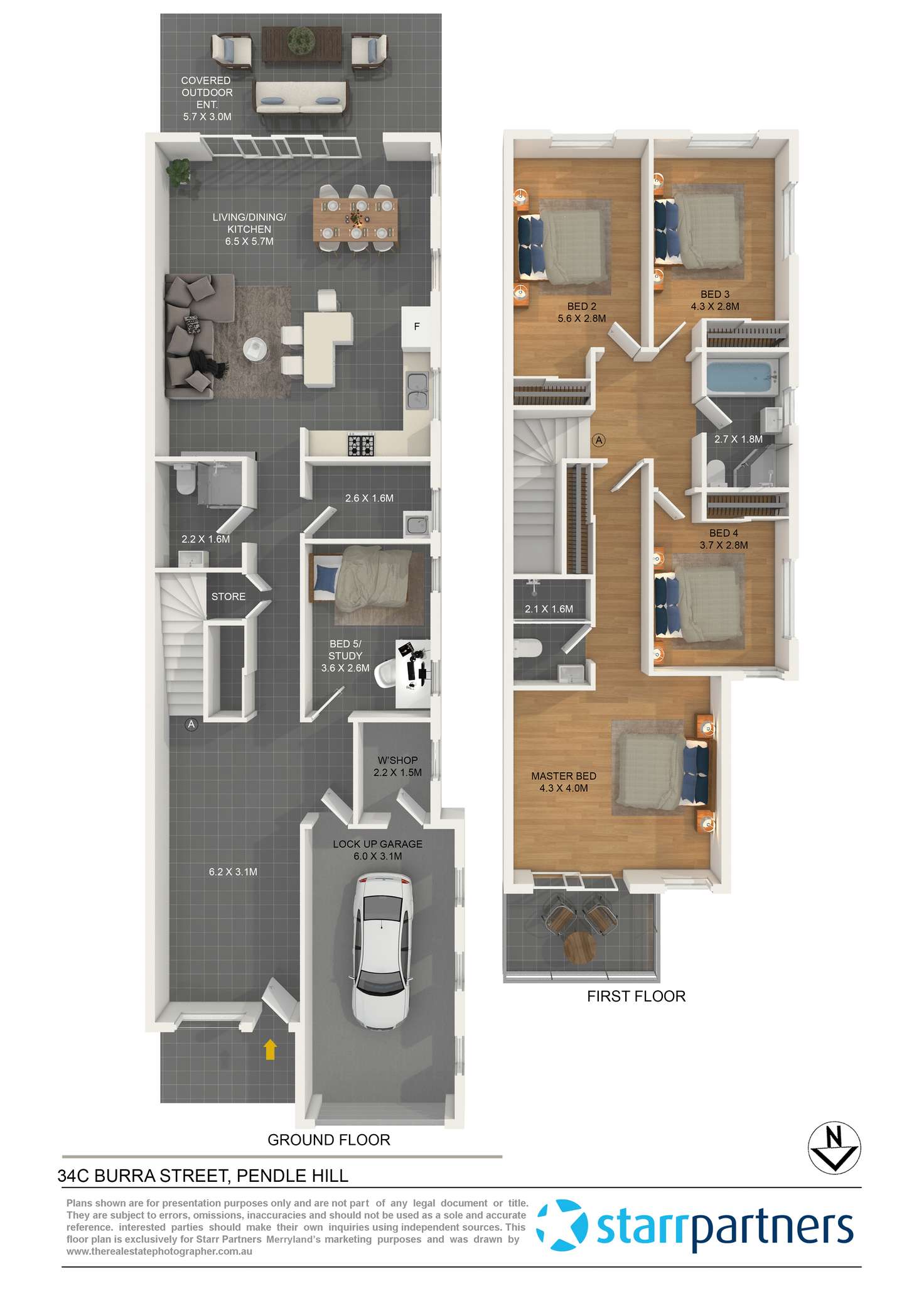 Floorplan of Homely house listing, 34C Burra Street, Pendle Hill NSW 2145