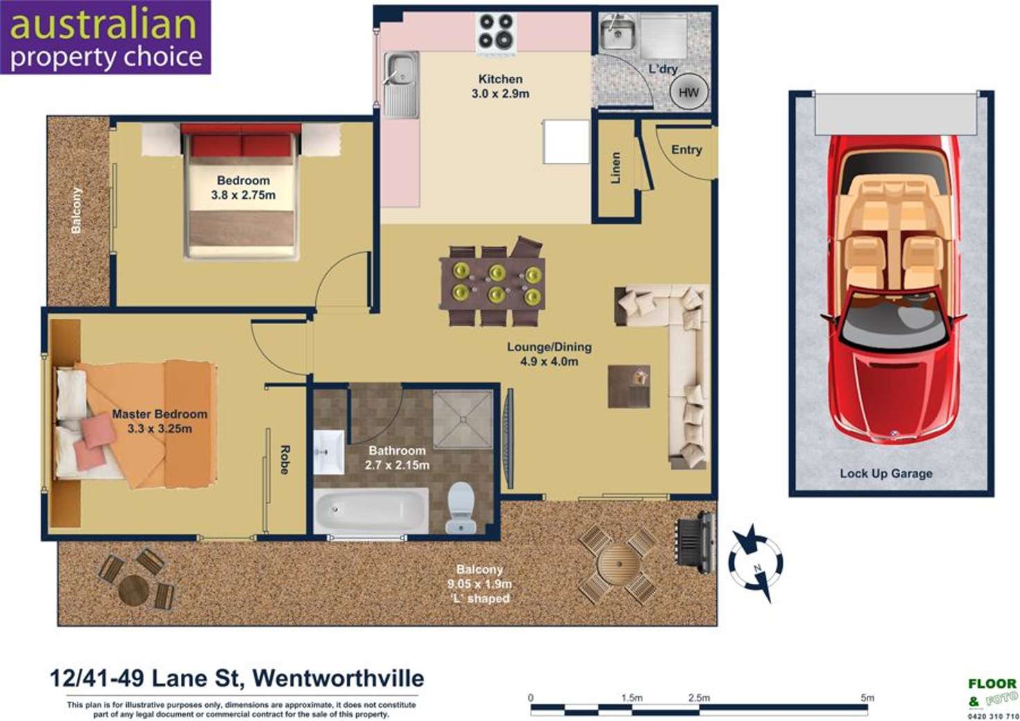 Floorplan of Homely unit listing, 12/41-49 Lane Street, Wentworthville NSW 2145