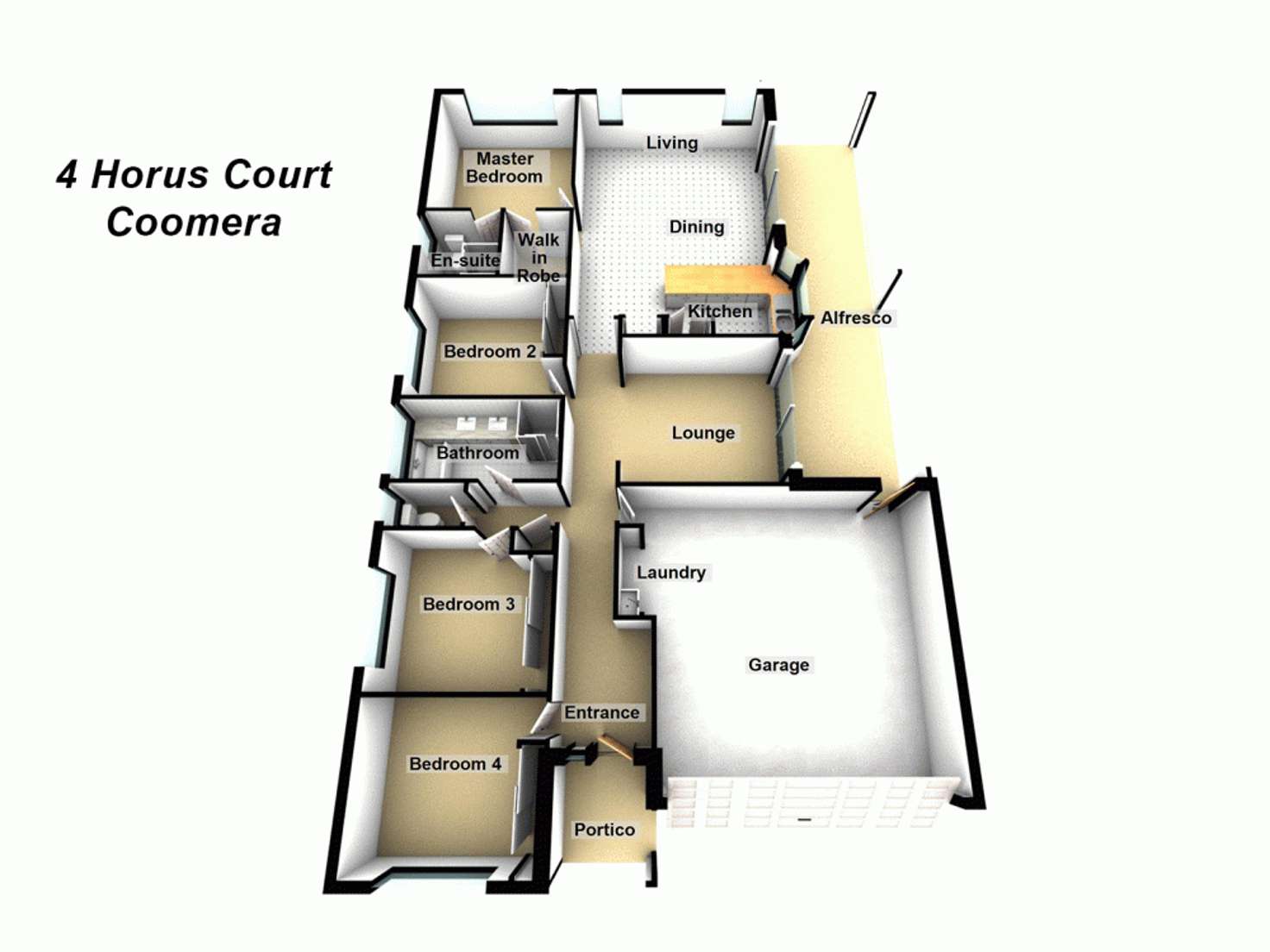 Floorplan of Homely house listing, 4 Horus Court, Coomera QLD 4209