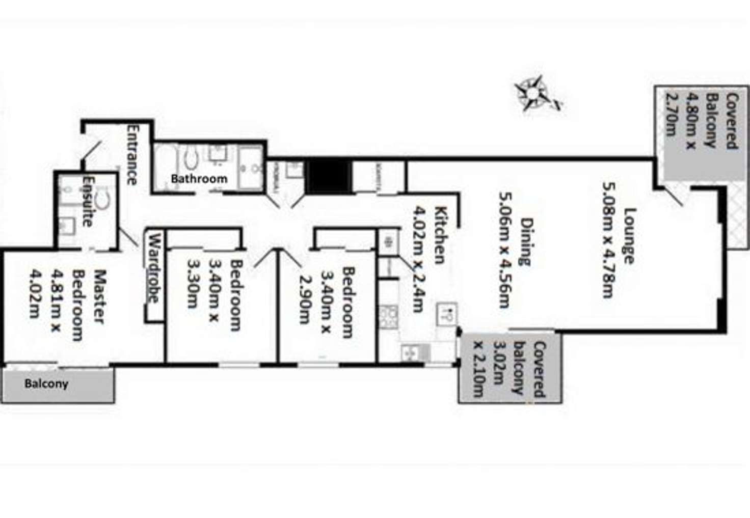 Floorplan of Homely apartment listing, 2306/12 Executive Drive, Burleigh Waters QLD 4220