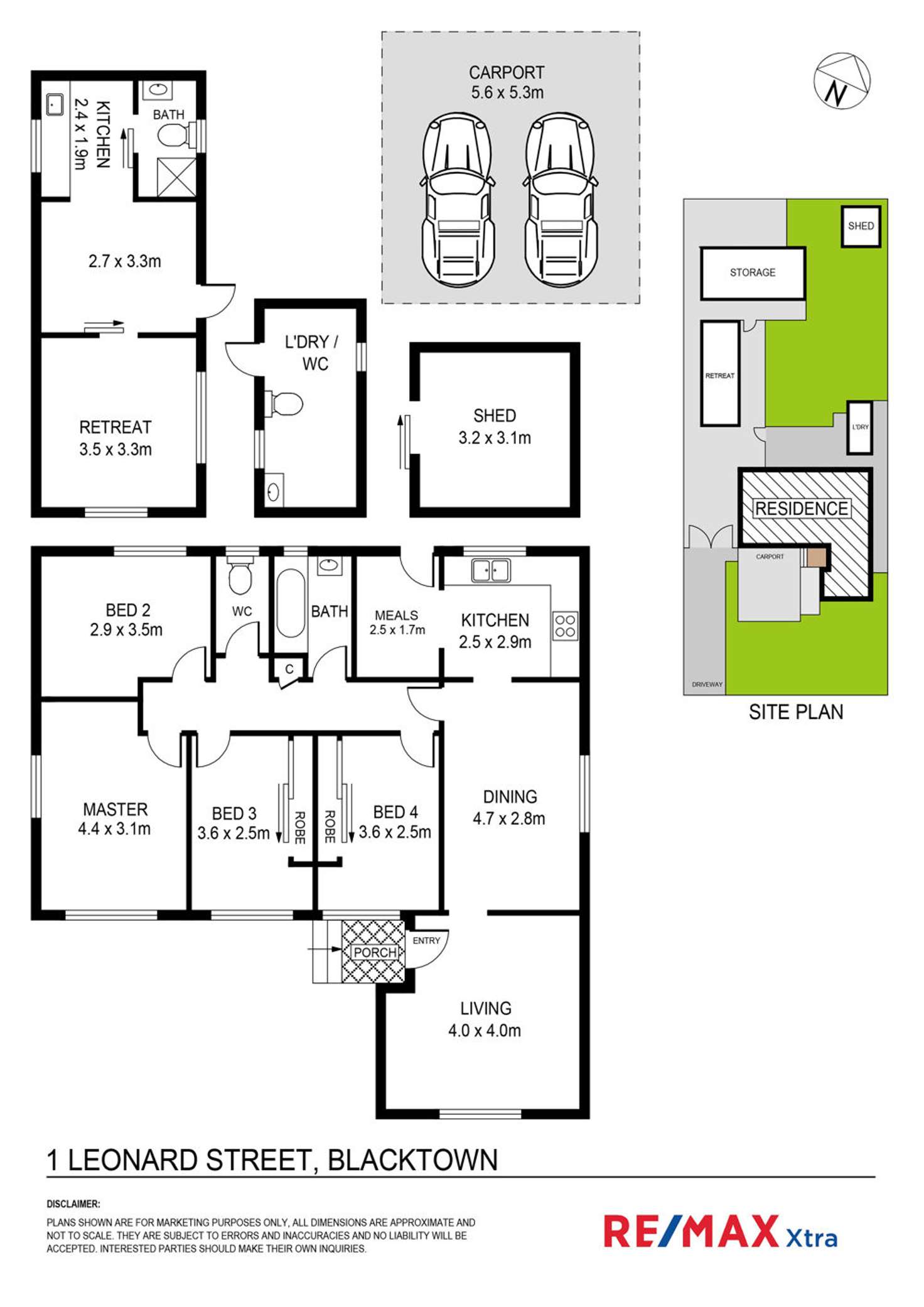 Floorplan of Homely house listing, 1 Leonard Street, Blacktown NSW 2148