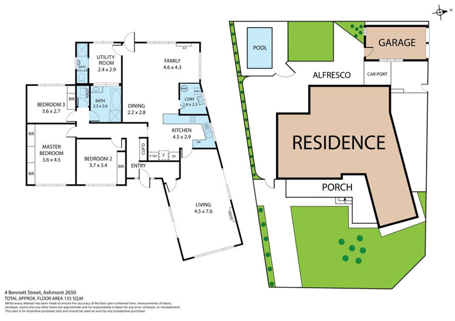 Floorplan of Homely house listing, 4 Bennett Street, Ashmont NSW 2650