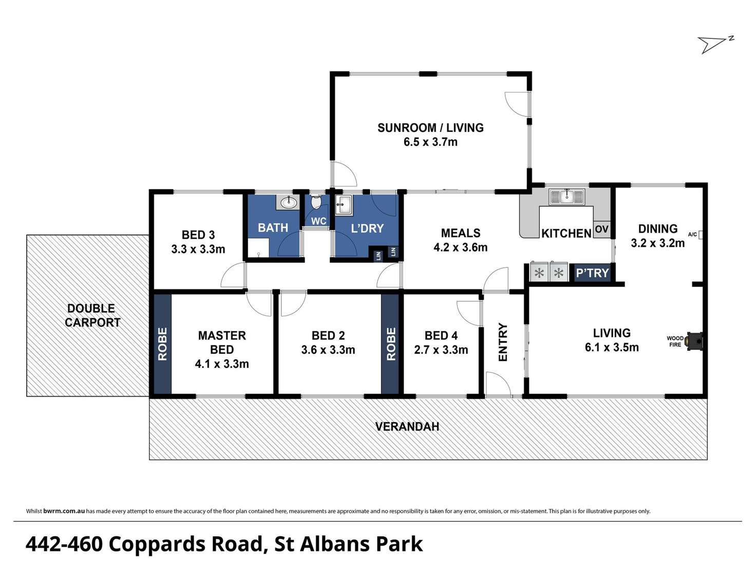 Floorplan of Homely acreageSemiRural listing, 442-460 Coppards Road, St Albans Park VIC 3219
