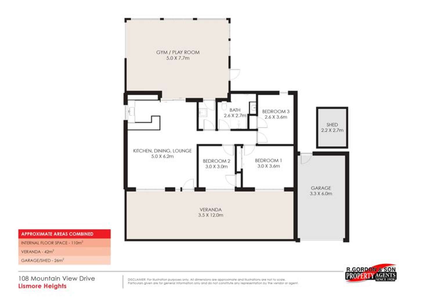 Floorplan of Homely house listing, 108 Mountain View Drive, Goonellabah NSW 2480