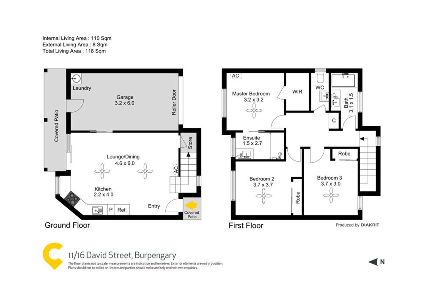 Floorplan of Homely townhouse listing, 11/16 David Street, Burpengary QLD 4505