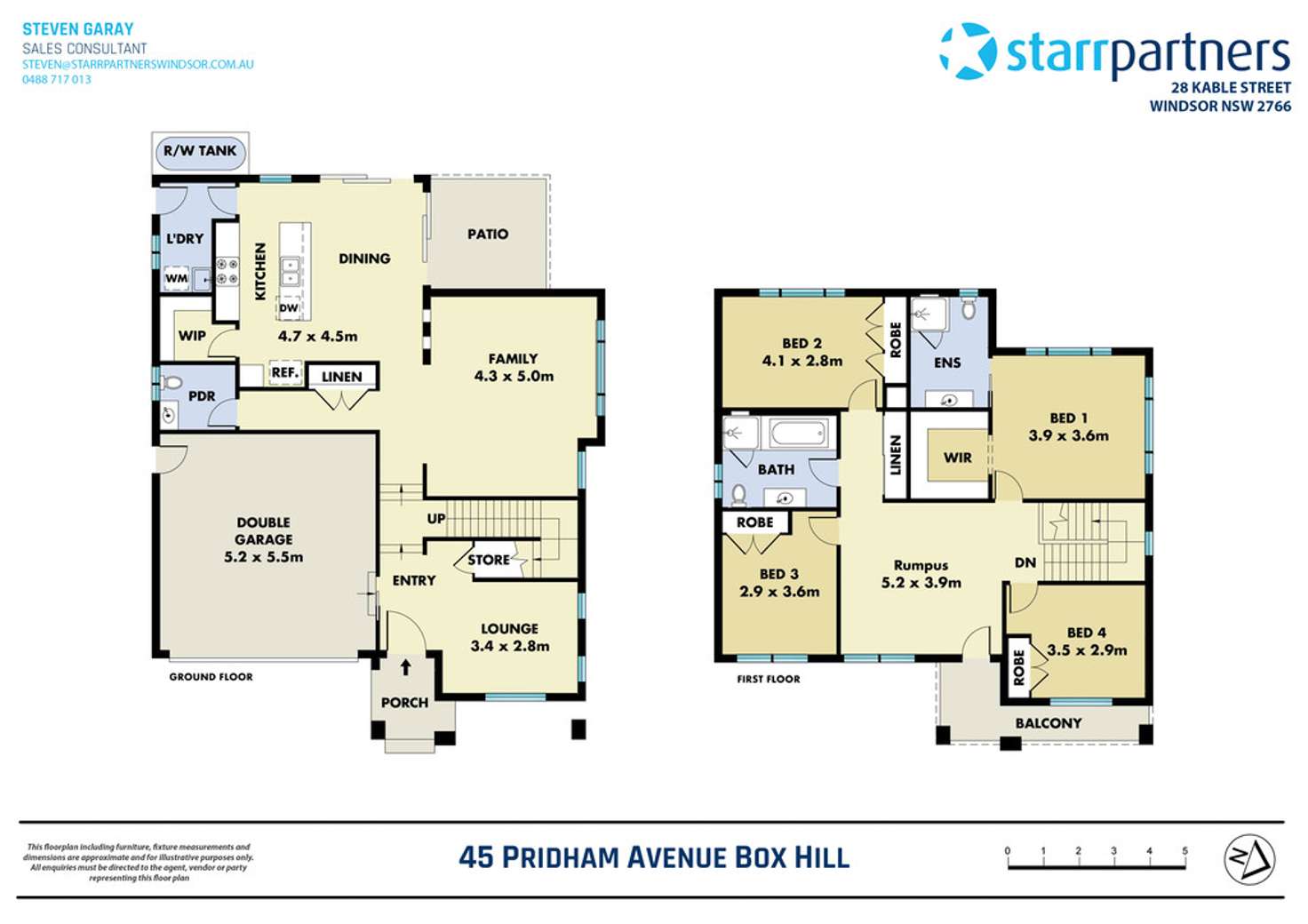 Floorplan of Homely house listing, 45 Pridham Avenue, Box Hill NSW 2765