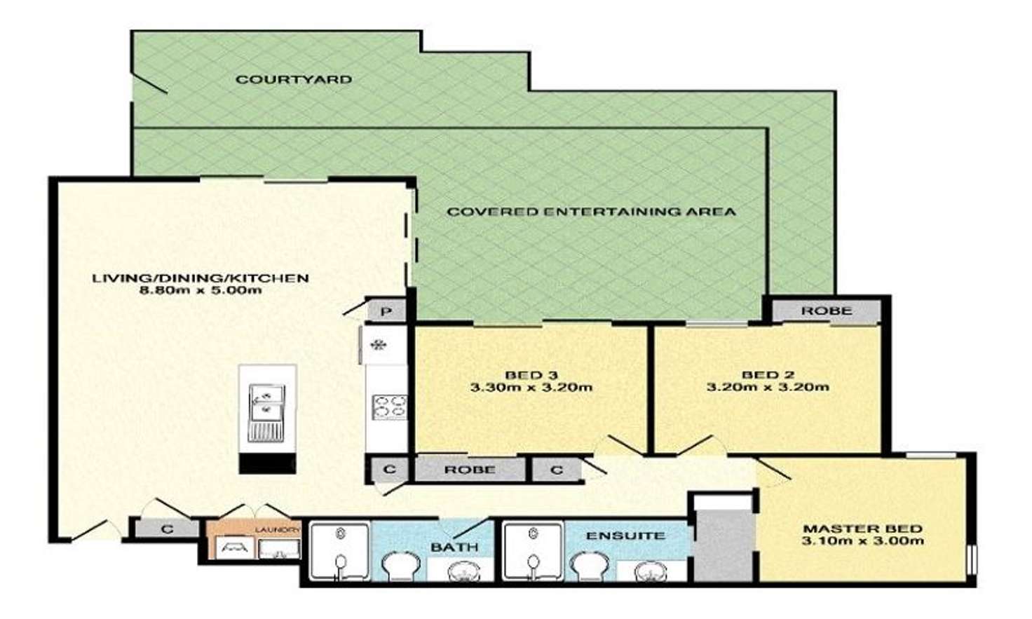 Floorplan of Homely apartment listing, 2/2242 Logan Road, Upper Mount Gravatt QLD 4122