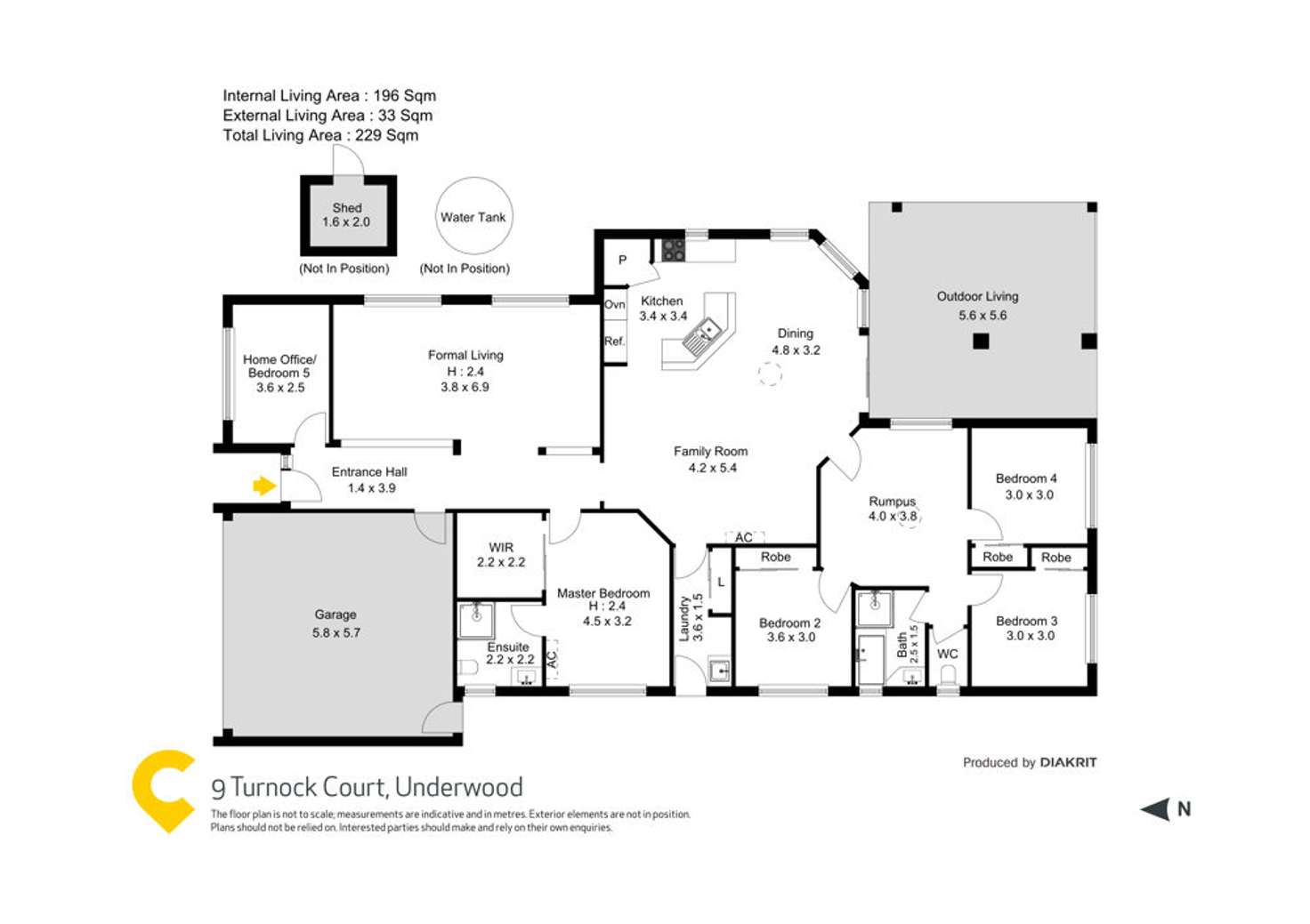 Floorplan of Homely house listing, 9 Turnock Court, Underwood QLD 4119