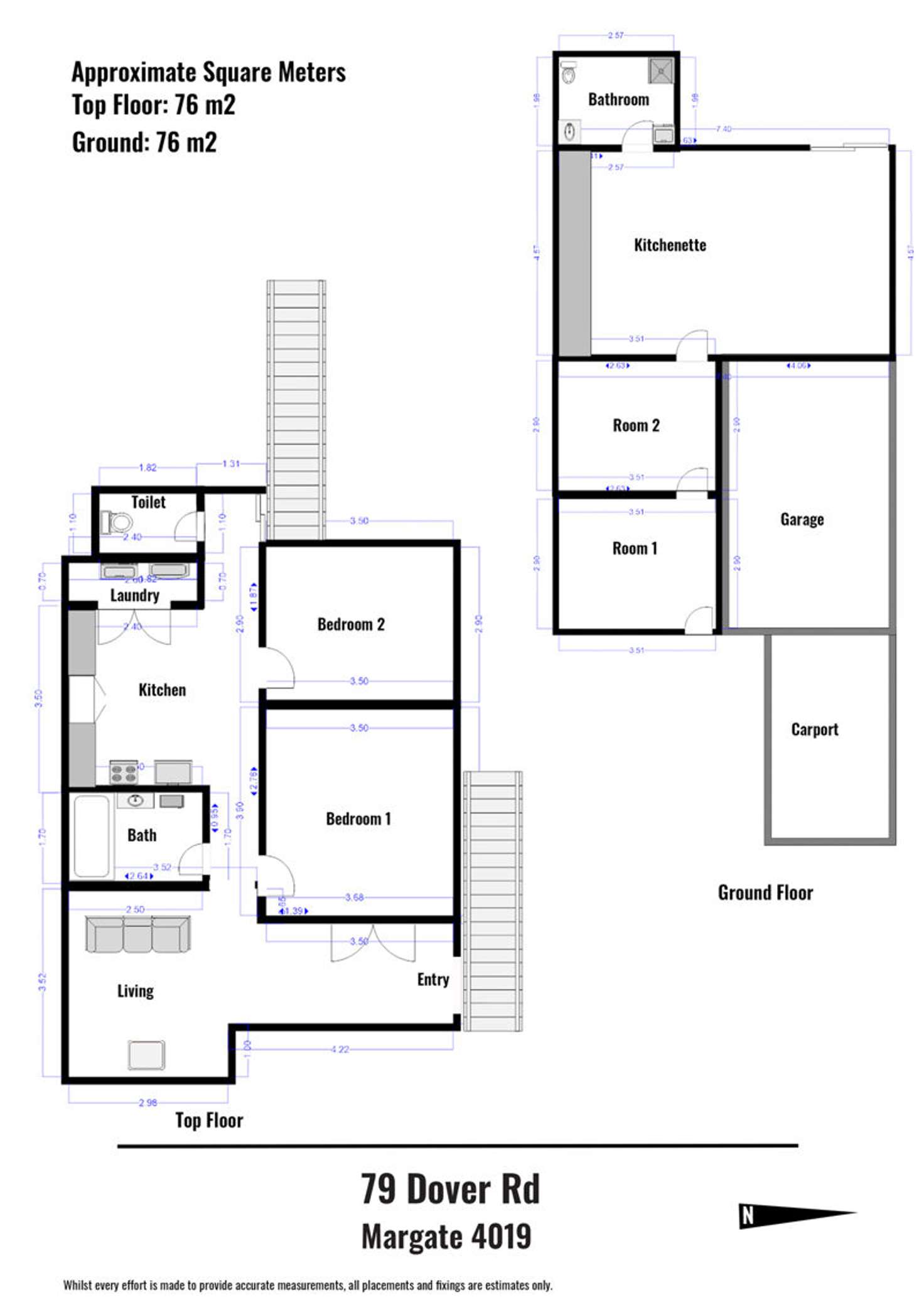 Floorplan of Homely house listing, 79 Dover Road, Margate QLD 4019