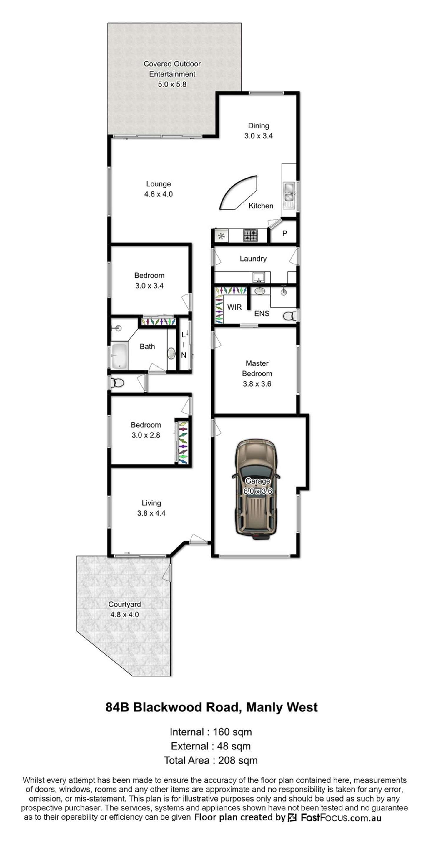 Floorplan of Homely house listing, 84B Blackwood Road, Manly West QLD 4179