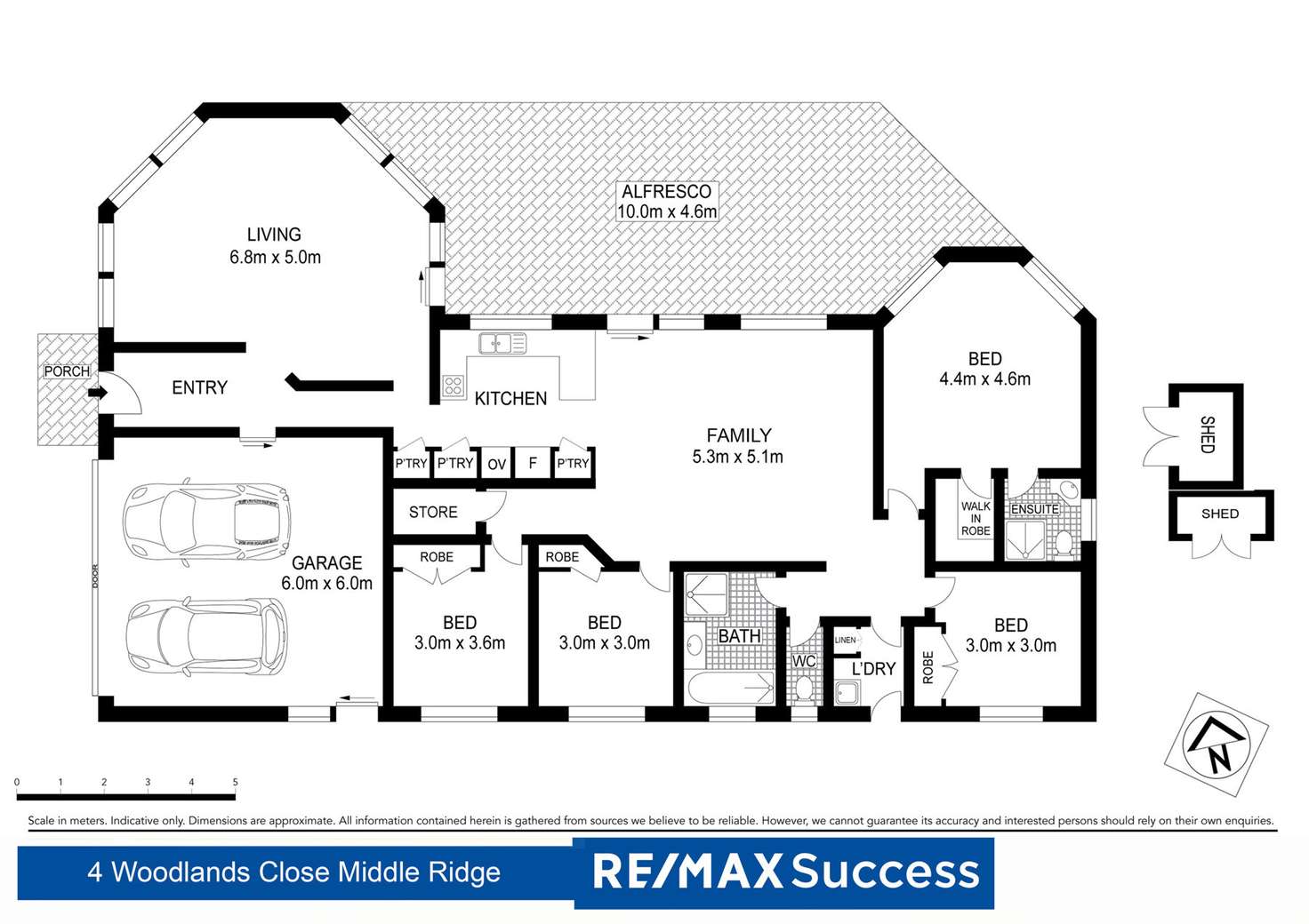 Floorplan of Homely house listing, 4 Woodlands Close, Middle Ridge QLD 4350