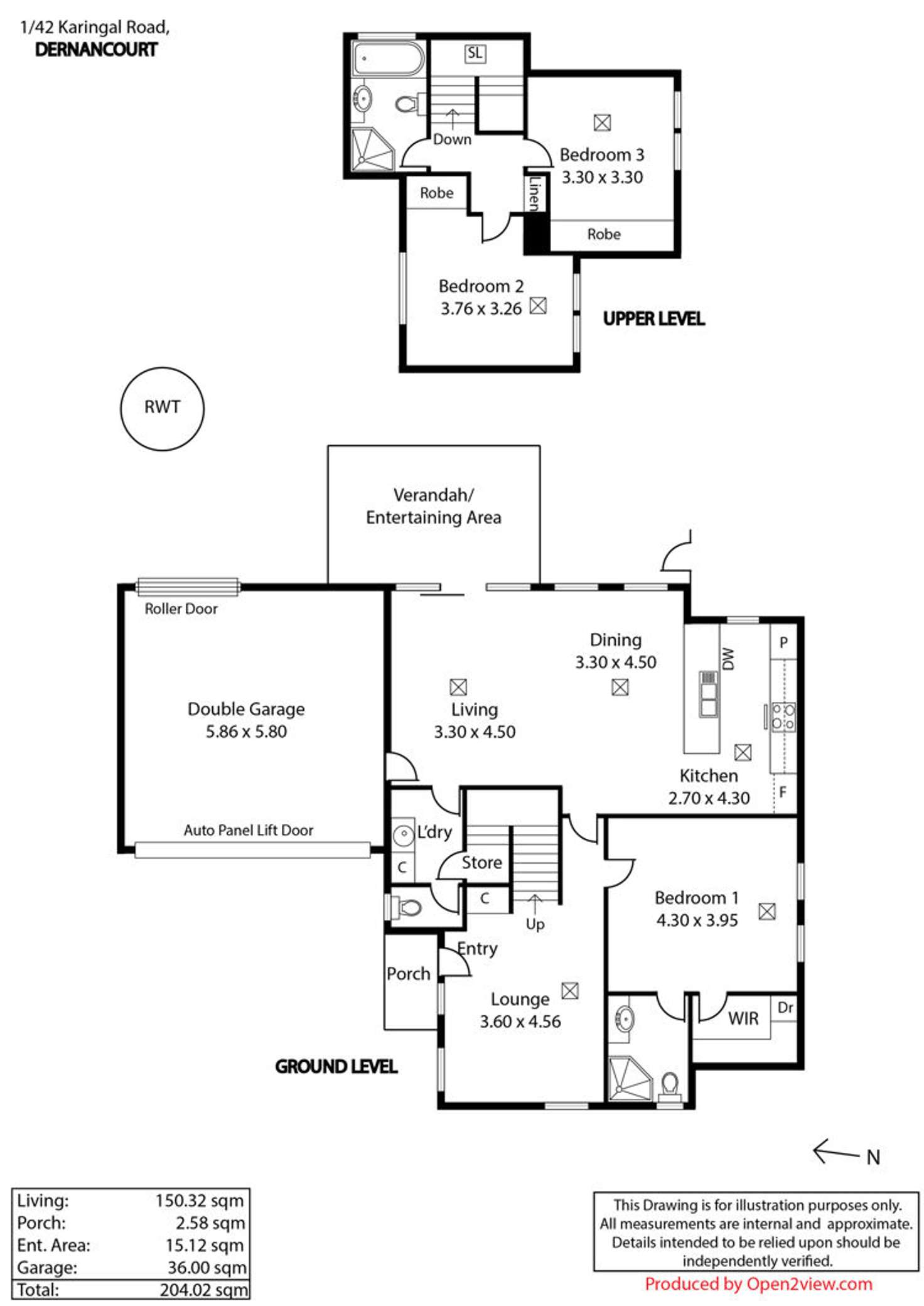 Floorplan of Homely house listing, Unit 1, 42 Karingal Road, Dernancourt SA 5075