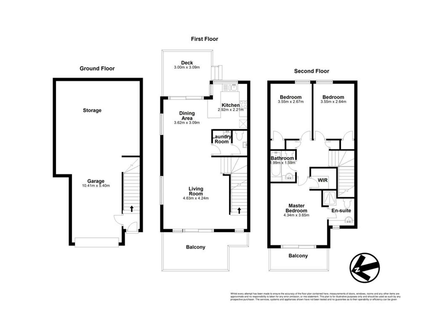 Floorplan of Homely townhouse listing, 27C Terrace Street, Paddington QLD 4064