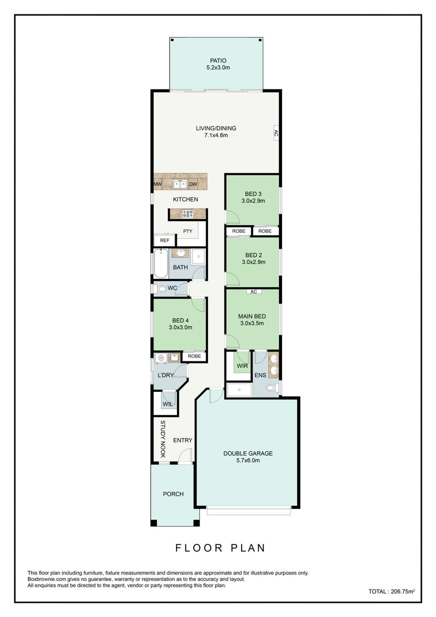 Floorplan of Homely house listing, 21 Villiers Street, Lota QLD 4179