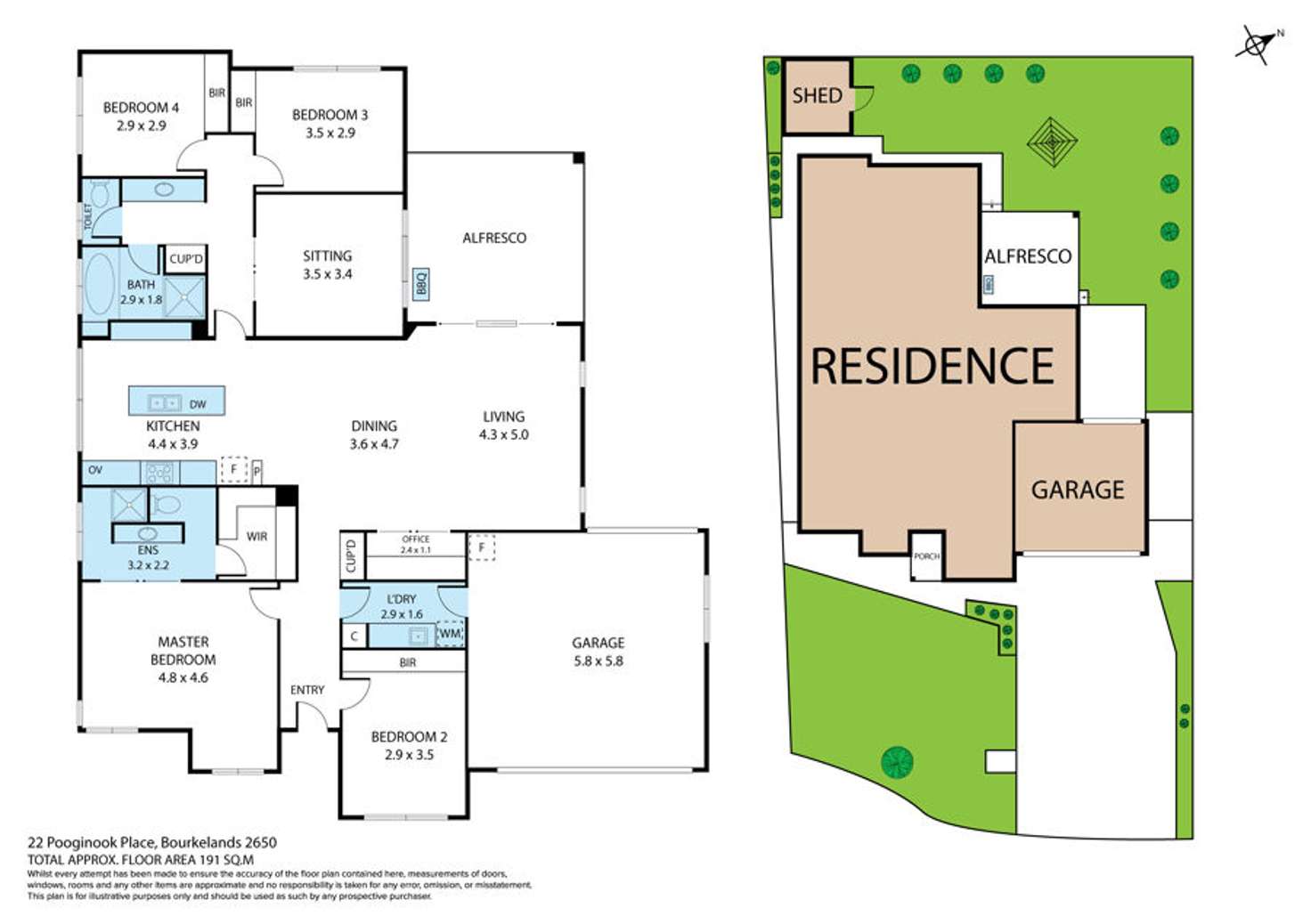 Floorplan of Homely house listing, 22 Pooginook Place, Bourkelands NSW 2650