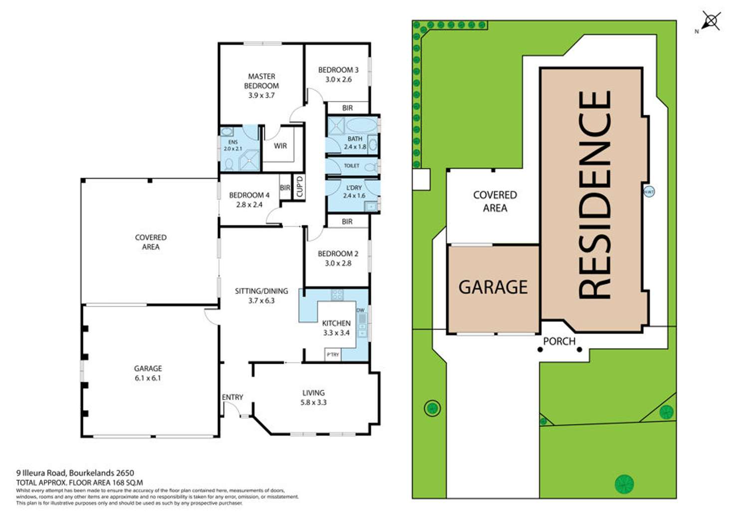 Floorplan of Homely house listing, 9 Illeura Road, Bourkelands NSW 2650