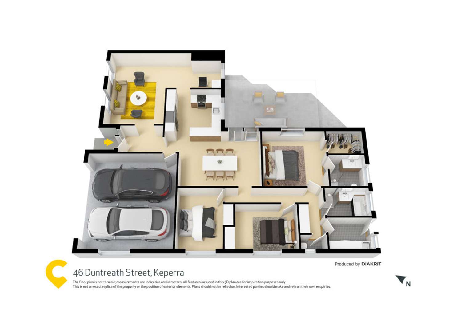 Floorplan of Homely house listing, 46 Duntreath Street, Keperra QLD 4054