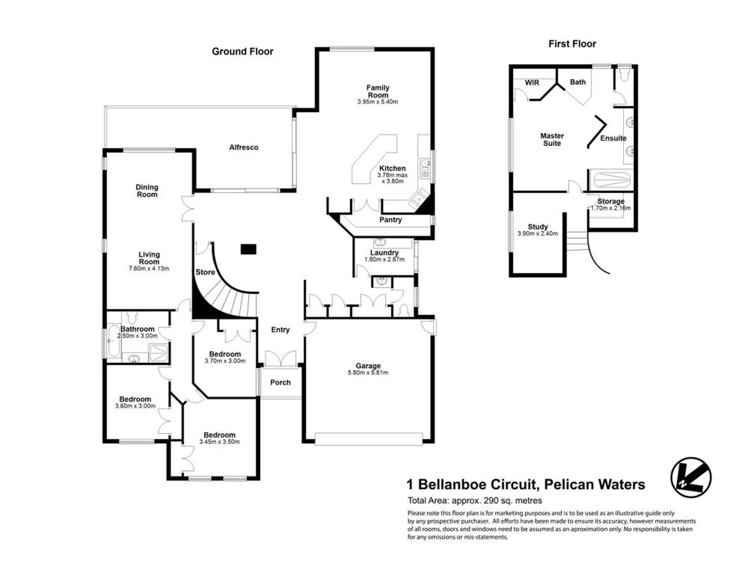 Floorplan of Homely house listing, 1 Bellanboe Circuit, Pelican Waters QLD 4551