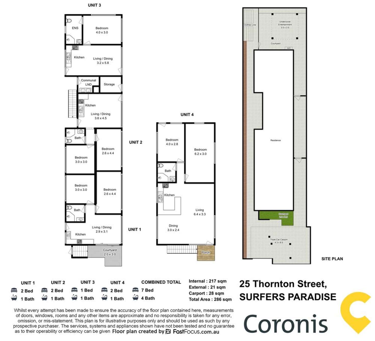 Floorplan of Homely blockOfUnits listing, 25 Thornton Street, Surfers Paradise QLD 4217