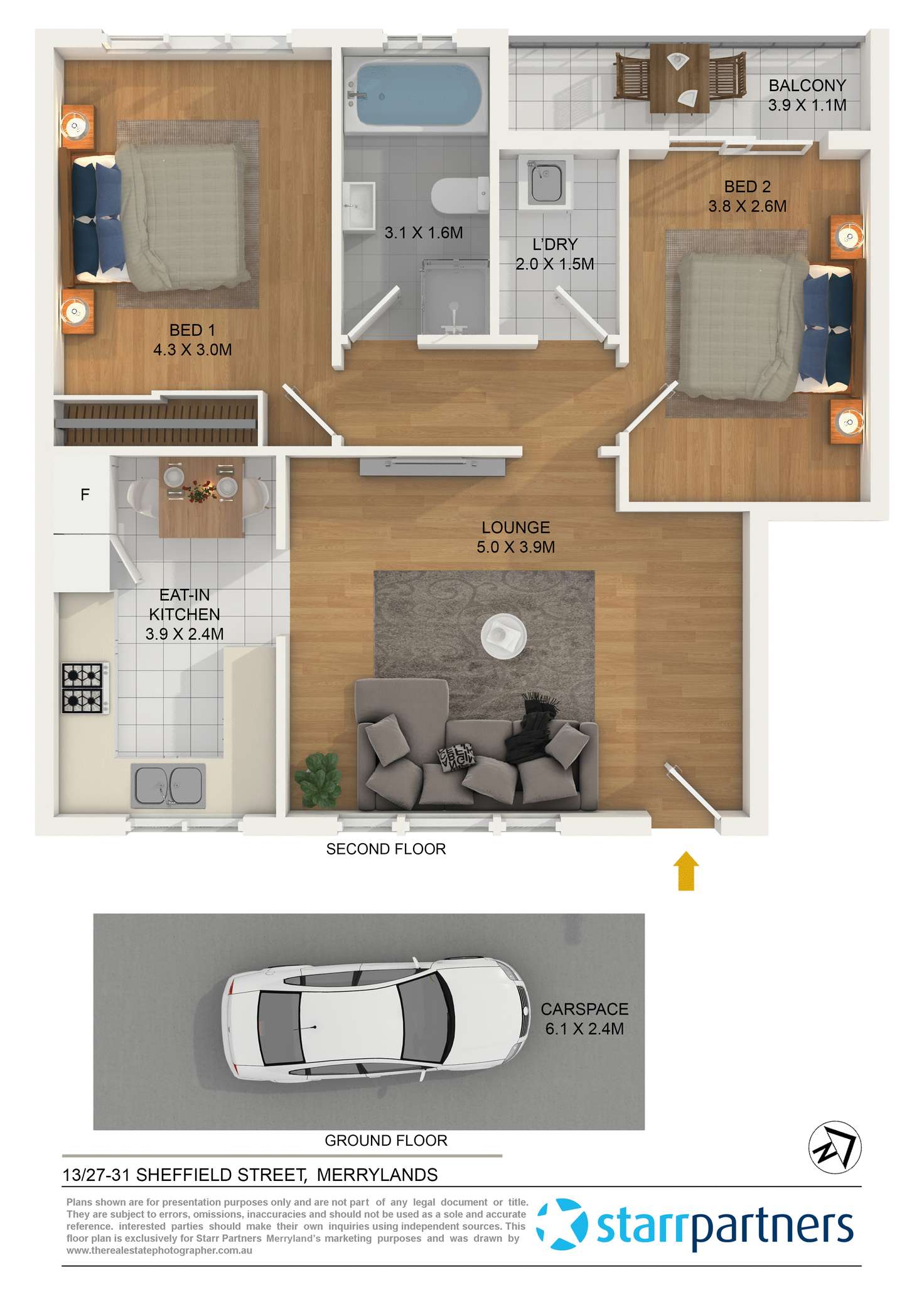 Floorplan of Homely unit listing, 13/27-31 Sheffield Street, Merrylands NSW 2160